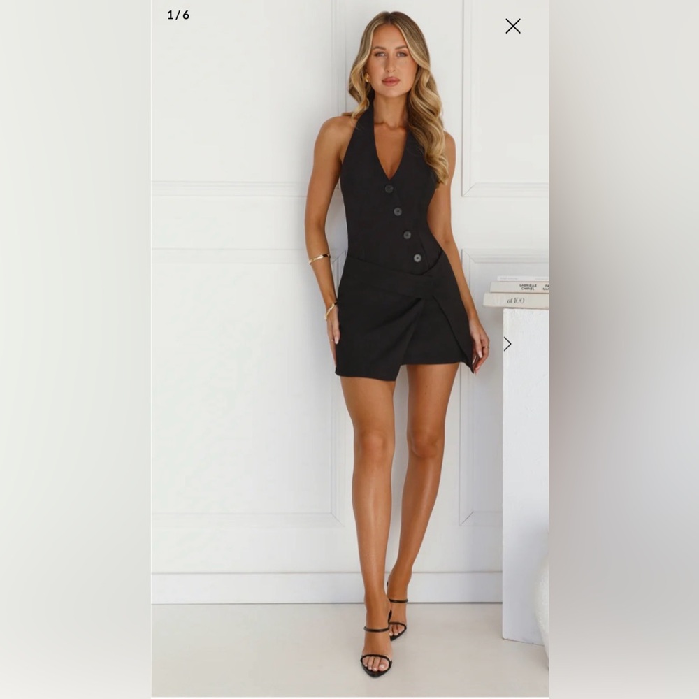 Hello Molly Elegant Black Mini Dress